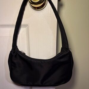 Classic Black Shoulder Bag